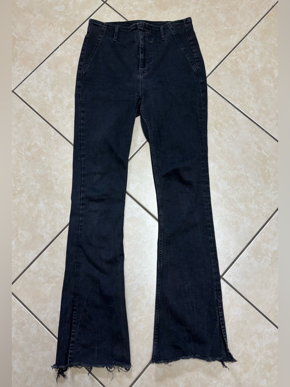 Free People Black Women's Flared Jeans Size 29